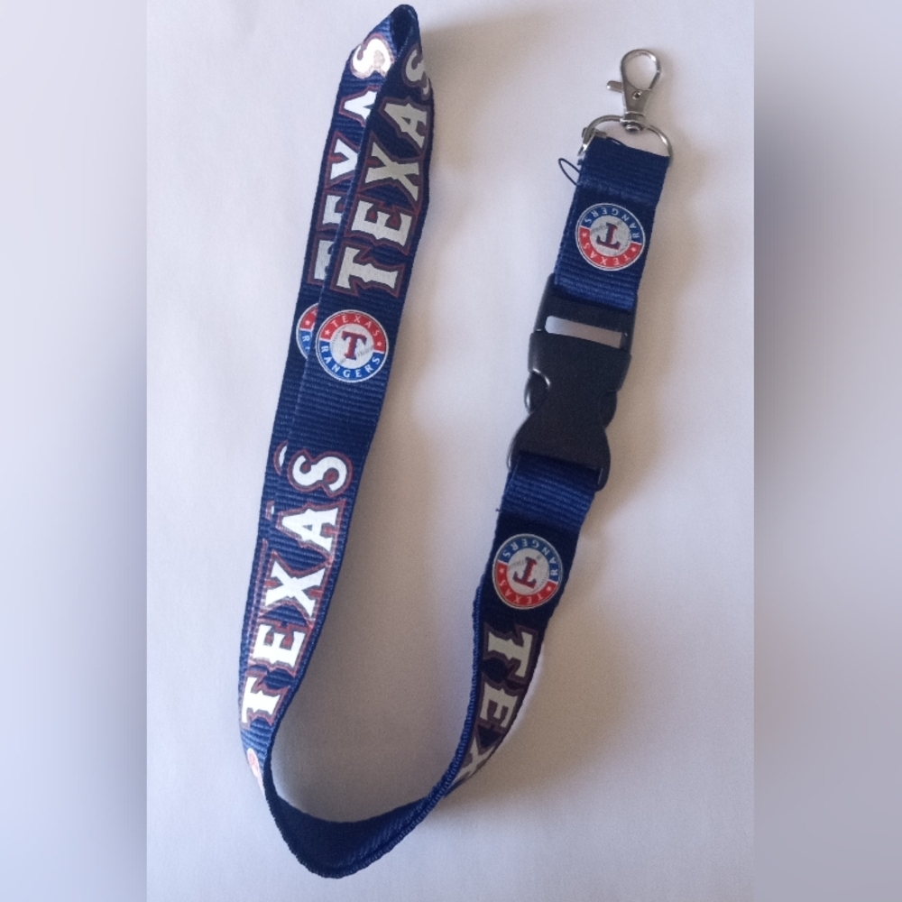 Texas Rangers Blue Lanyard